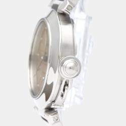 مملوكة مسبقًا Cartier Pink Stainless Steel Pasha W31024M7 Automatic Women's Wristwatch 35 mm