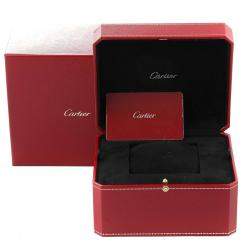 Cartier Silver Diamond 18k Rose Gold And Stainless Steel Ballon Bleu W3BB0009 Quartz Women's Wristwatch 28 mm