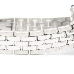 مملوكة مسبقًا Cartier Silver Stainless Steel Panthere W25033P5 Quartz Women's Wristwatch 22 mm