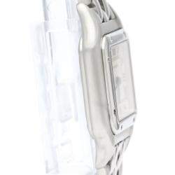 مملوكة مسبقًا Cartier Silver Stainless Steel Panthere W25033P5 Quartz Women's Wristwatch 22 mm
