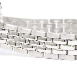 مملوكة مسبقًا Cartier Silver Stainless Steel Panthere W25033P5 Quartz Women's Wristwatch 22 mm
