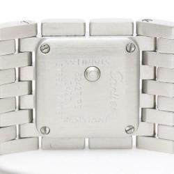 Pre Owned Cartier Pink Shell Stainless Steel Panthere Ruban W61003T9 Quartz Women's Wristwatch 21 mm