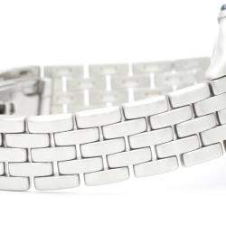 Pre Owned Cartier Silver Stainless Steel Panthere Cougar Quartz Women's Wristwatch 26 mm