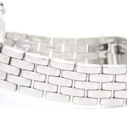 Pre Owned Cartier Silver Stainless Steel Panthere Cougar Quartz Women's Wristwatch 26 mm