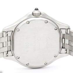 Pre Owned Cartier Silver Stainless Steel Panthere Cougar Quartz Women's Wristwatch 26 mm