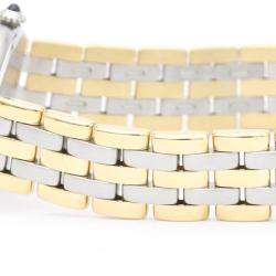 مملوكة مسبقًا Cartier Silver 18K Yellow Gold And Stainless Steel Panthere Vendome Quartz Women's Wristwatch 24 mm