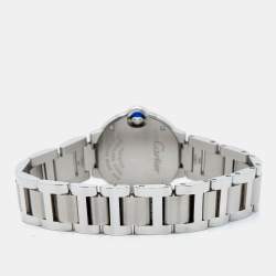 Pre Owned Carier Silver Stainless Steel Ballon Bleu W69010Z4 Women's Wristwatch 28 mm