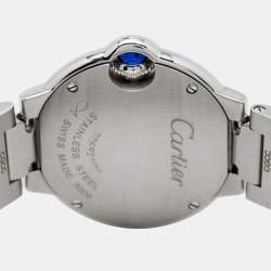 Pre Owned Carier Silver Stainless Steel Ballon Bleu W69010Z4 Women's Wristwatch 28 mm