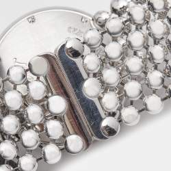 Pre Owned Cartier Mother Of Pearl 18k White Gold Diamonds Ballon Blanc De Cartier WE902072 Women's Wristwatch 30 mm