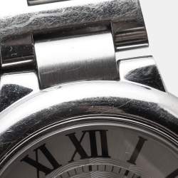 Pre Owned Cartier Silver Stainless Steel Ballon Bleu W6920071 Women's Wristwatch 33 mm