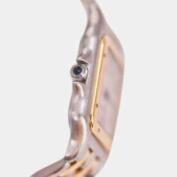 Pre Owned Cartier Panthère Medium Model Steel & Yellow Gold Watch W2PN0007