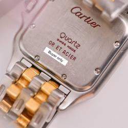 Pre Owned Cartier Panthère Medium Model Steel & Yellow Gold Watch W2PN0007
