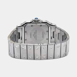 Pre Owned Cartier Silver Stainless Steel Santos Galbee W2006006 Women's Wristwatch 29 mm