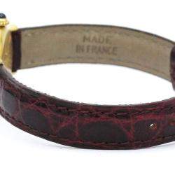 Pre Owned Cartier White Gold Tone Stainless Steel Must Colisee Women's Wristwatch 24 mm