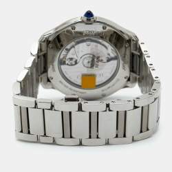 Pre Owned Cartier Silver Stainless Steel Ronde Must WSRN0035 Men's Wristwatch 40 mm 