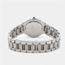 Pre Owned Cartier Silver Grey Stainless Steel Must De Cartier 21 1330 Women's Wristwatch 31 mm