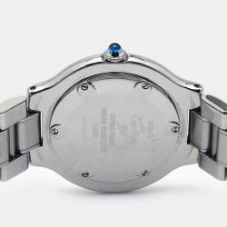 Pre Owned Cartier Silver Grey Stainless Steel Must De Cartier 21 1330 Women's Wristwatch 31 mm