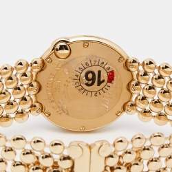 Pre Owned Cartier Mother of Pearl 18K Rose Gold Diamonds Ballon Blanc de Cartier 3722 Women's Wristwatch 30 mm