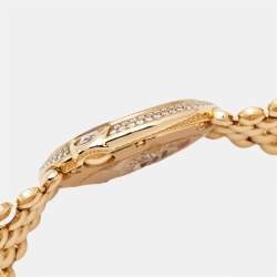 Pre Owned Cartier Mother of Pearl 18K Rose Gold Diamonds Ballon Blanc de Cartier 3722 Women's Wristwatch 30 mm