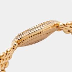 Pre Owned Cartier Mother of Pearl 18K Rose Gold Diamonds Ballon Blanc de Cartier 3722 Women's Wristwatch 30 mm