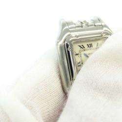 Pre Owned Cartier Silver Stainless Steel Panthere W25033P5 Quartz Women's Wristwatch 22 mm