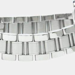 Pre Owned Cartier Silver Stainless Steel Must 21 de Cartier W10109T2 Quartz Women's Wristwatch 28 mm