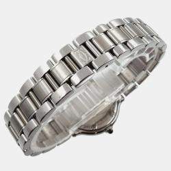 Pre Owned Cartier Silver Stainless Steel Must 21 de Cartier W10109T2 Quartz Women's Wristwatch 28 mm