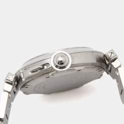 Pre Owned Cartier Black Stainless Steel Pasha W31043M7 Women's Wristwatch 35 mm