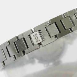 Cartier Silver Stainless Steel Miss Pasha W3140007 Women's Watch 28mm