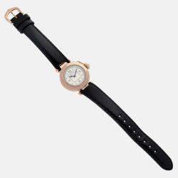 Cartier Pasha Rose Gold Silver Diamond Dial Ladies Watch 27 mm