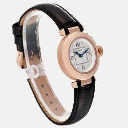 Cartier Pasha Rose Gold Silver Diamond Dial Ladies Watch 27 mm