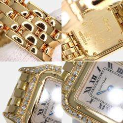 Cartier Ivory 18k Yellow Gold Panthere Quartz Women's Wristwatch 22 mm