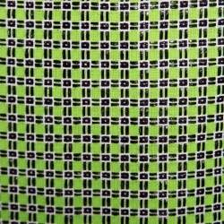 Carven Kiwi Green Textured Checkered Pencil Skirt S