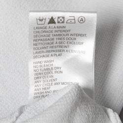 Carven White Rib Knit Belted Short Sleeve Skater Dress L