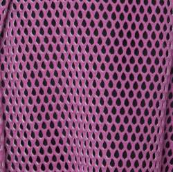 Carven Pink & Black Mesh Layered Skirt M