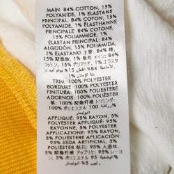 Casablanca White Monogram Embossed Terry Track Pants S