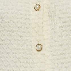 Pre Owned Casablanca Off White Knit Co-ord Set S