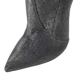 Pre Owned حذاء بوت مرتفع عن الركبة كاسادى شفرة لوركس فضى مقاس 39