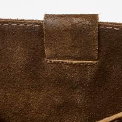 Casadei Brown Suede Chain Detail Knee Length Boots Size 40