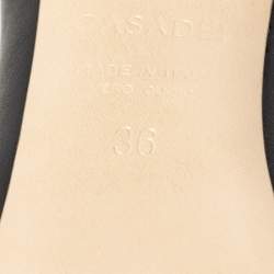 Pre Owned Casadei Black Leather Blade Over The Knee Length Boots Size 36