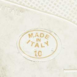 Pre Owned Casadei Blue Suede Wedge Mid Calf Boots Size 40