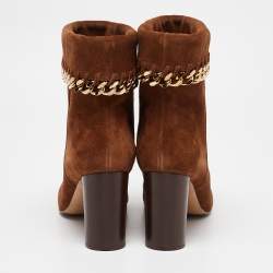 Casadei Brown Suede Ankle Length Boots Size 39