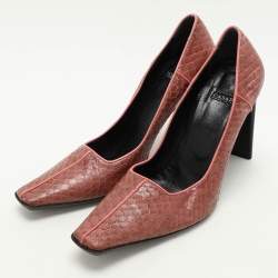 Casadei Pink Python Pointed Toe Pumps Size 37