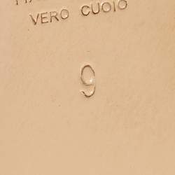 Pre Owned Casadei Tricolor Leather Pointed Toe Pumps Size 39