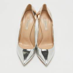 Pre Owned Casadei Tricolor Leather Pointed Toe Pumps Size 39