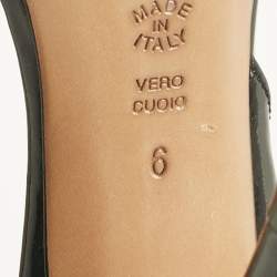 Pre Owned Casadei Black Satin Cut Out D'orsay Pumps Size 38