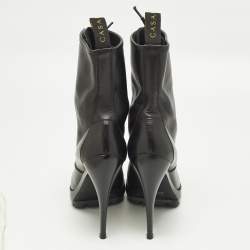 مملوكة مسبقًا Casadei Size 38.5 Black Leather Ankle Length Boots