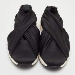 Pre Owned حذاء رياضي كاسادي ساتان أسود سهل الارتداء مقاس 35