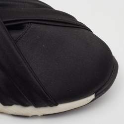 Pre Owned حذاء رياضي كاسادي ساتان أسود سهل الارتداء مقاس 35