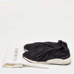 Pre Owned حذاء رياضي كاسادي ساتان أسود سهل الارتداء مقاس 35